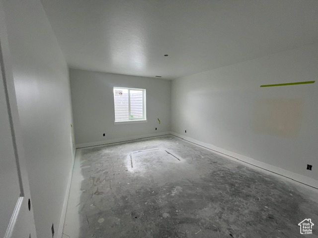 Spare room with baseboards
