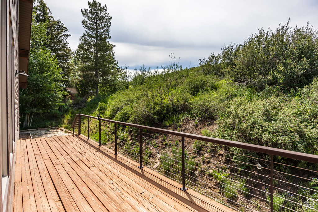 View of deck