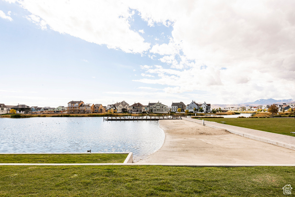 Water view featuring a residential view