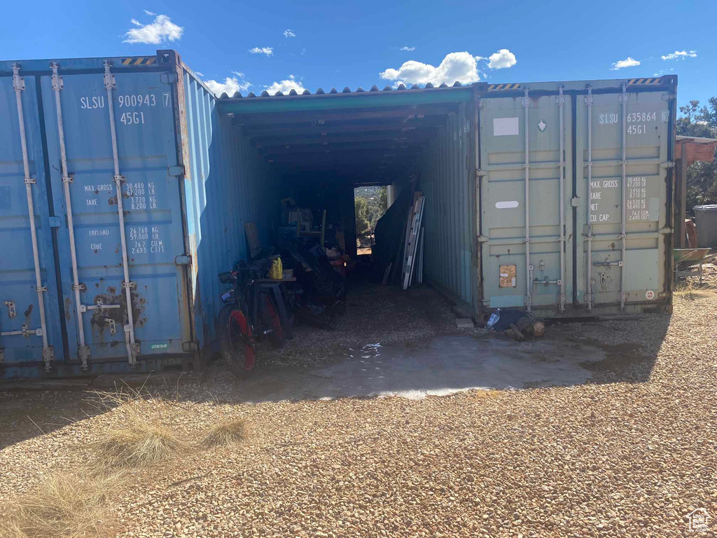 View of outbuilding