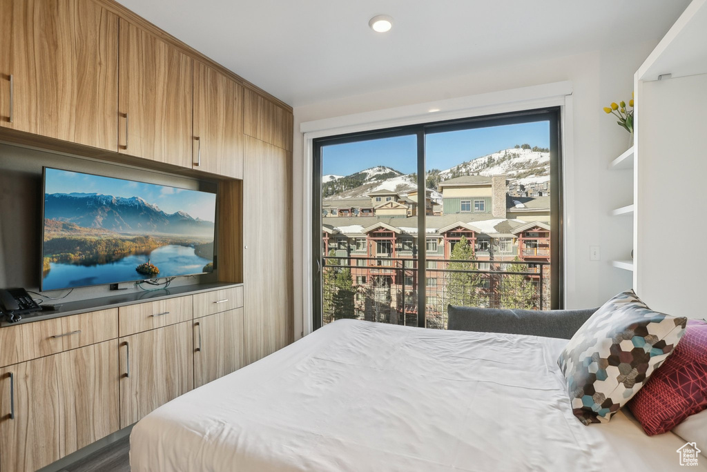 Bedroom featuring access to exterior