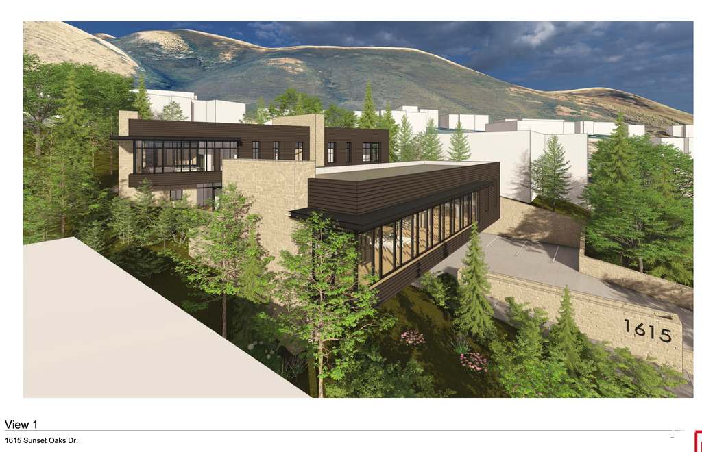 Exterior space featuring a mountain view and a balcony