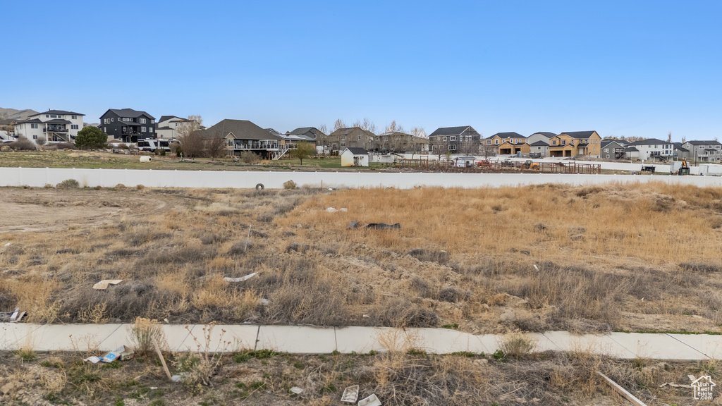 View of yard featuring a residential view