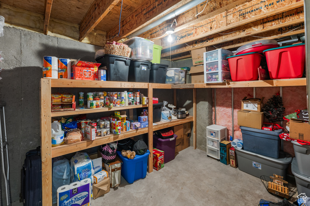 View of storage room