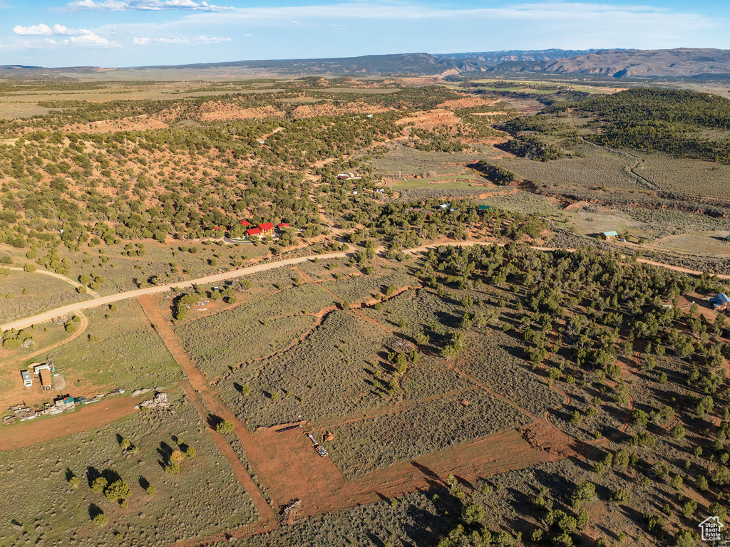 Bird\'s eye view featuring a rural view and a mountain view