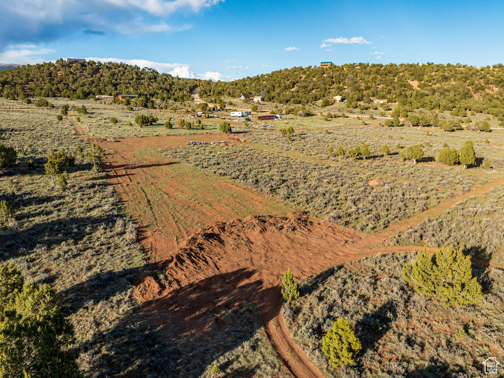 Bird\'s eye view with a rural view