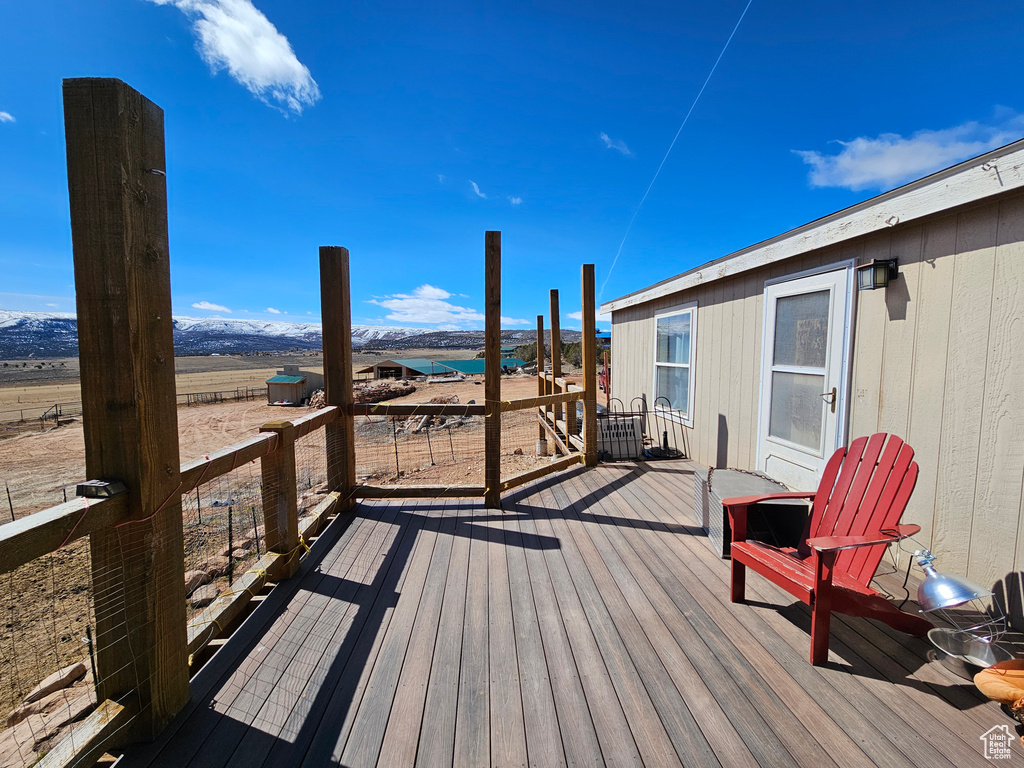 View of wooden terrace