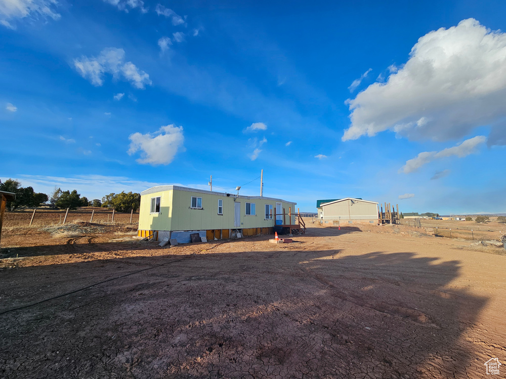 Exterior space with fence
