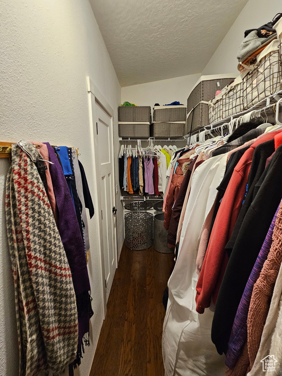 Spacious closet featuring wood finished floors