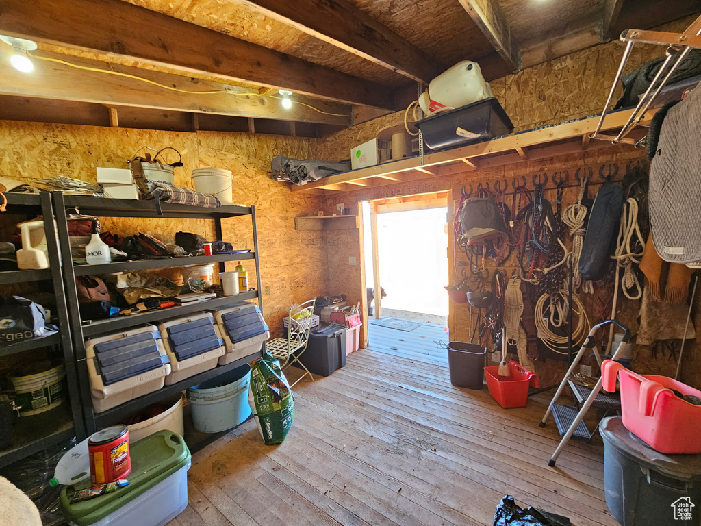 View of storage area