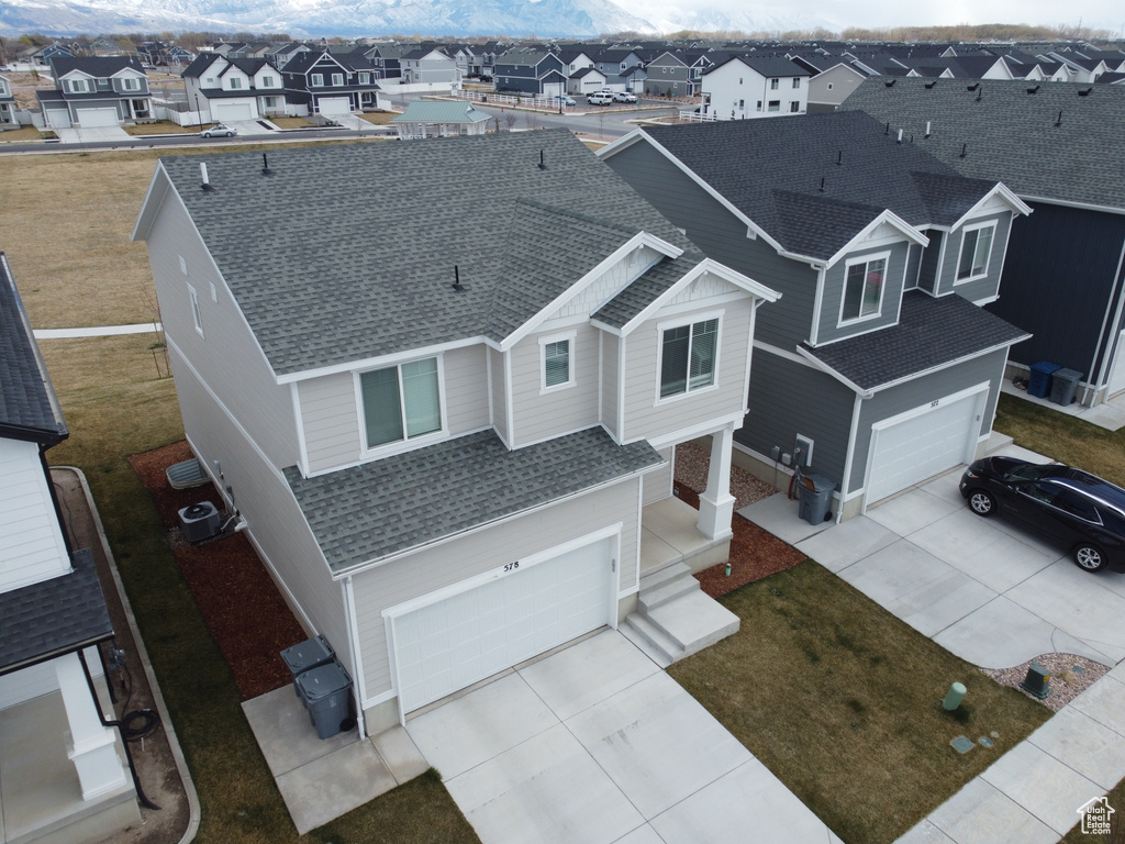 Drone / aerial view with a residential view