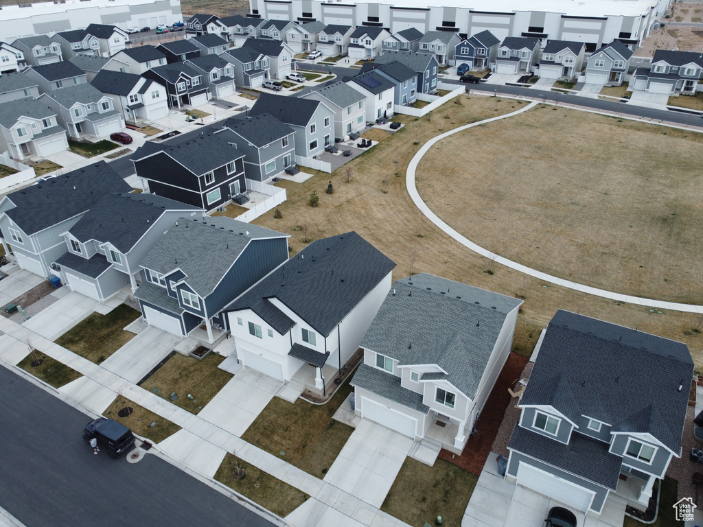 Bird's eye view featuring a residential view