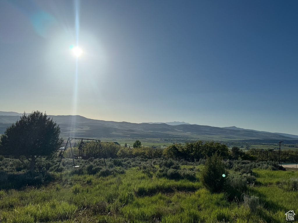 View of mountain backdrop
