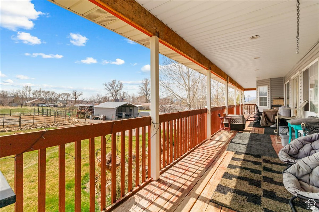 View of deck