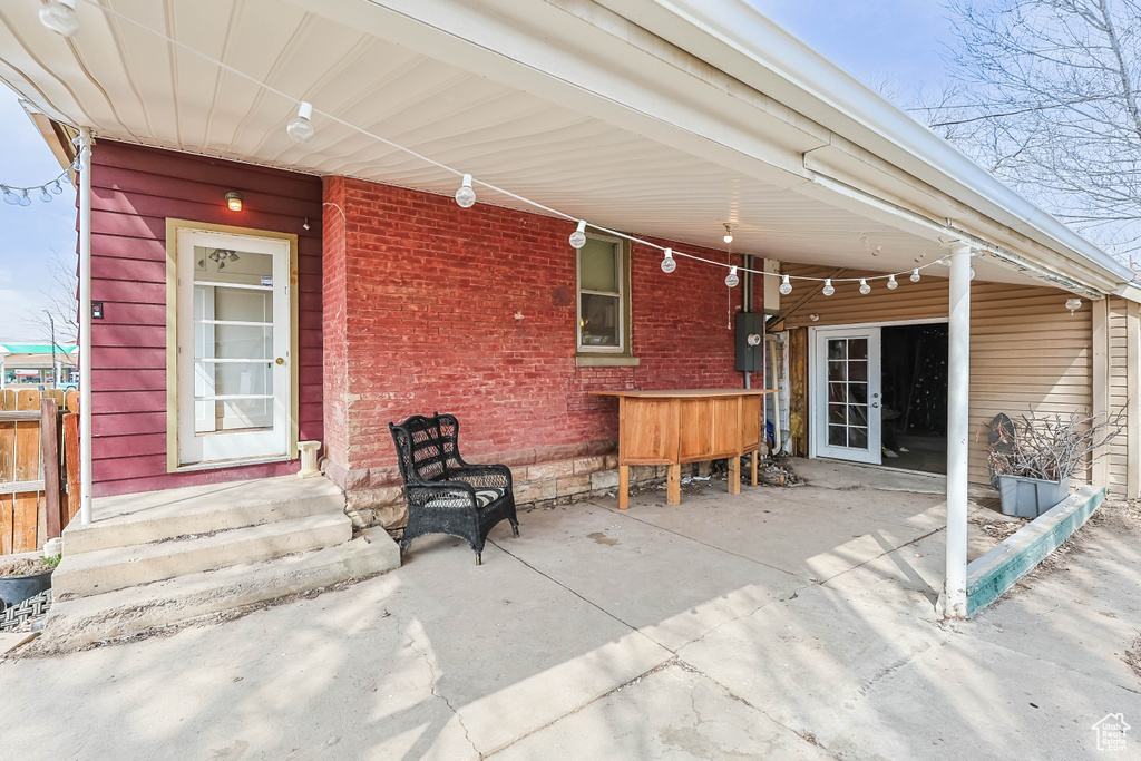 View of patio / terrace with entry steps