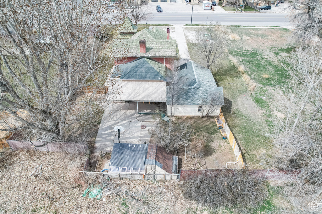 Birds eye view of property