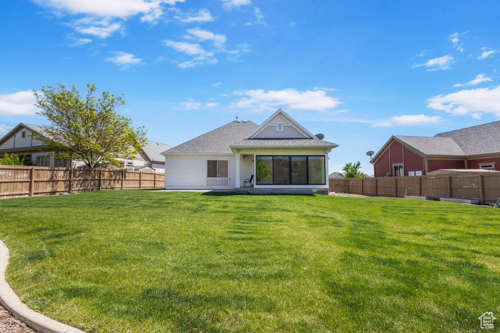 View of rear view of property