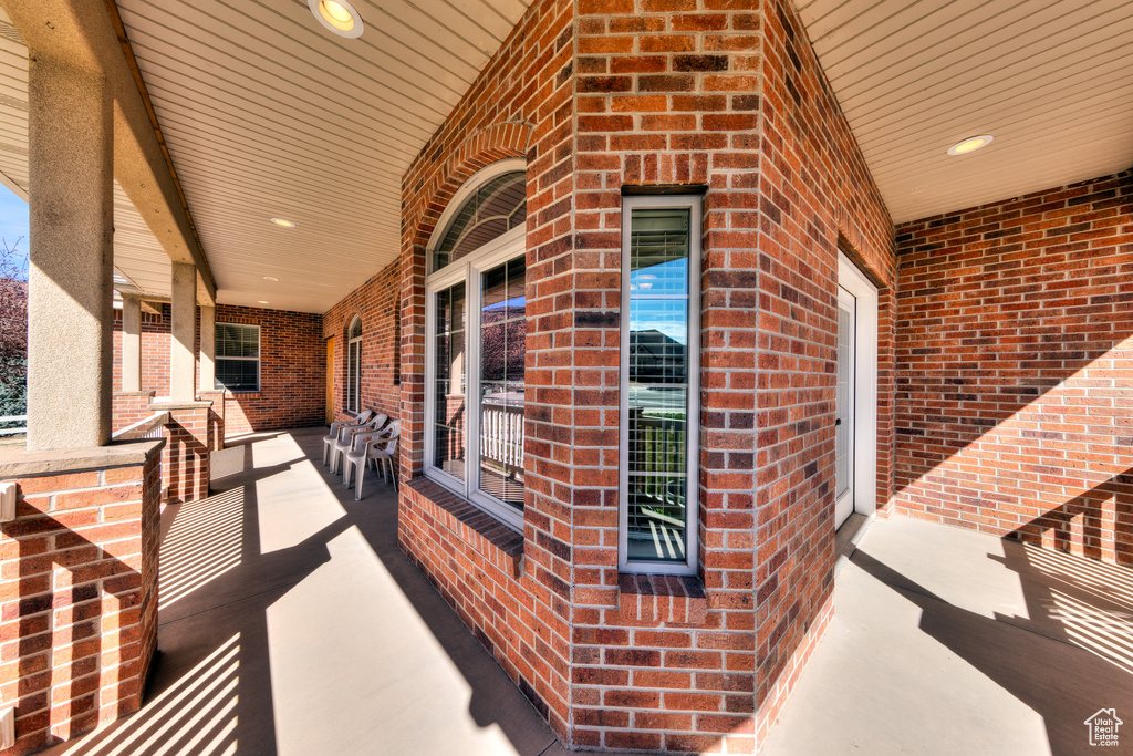 View of patio / terrace featuring a porch