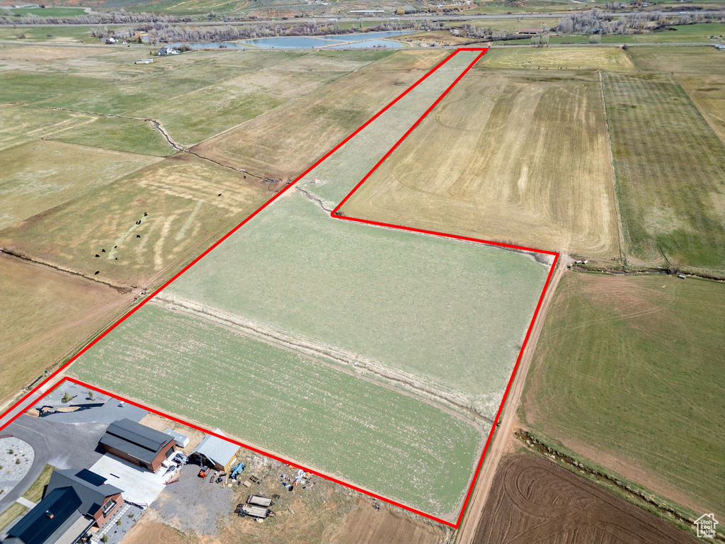 View of rural area featuring property boundaries highlighted