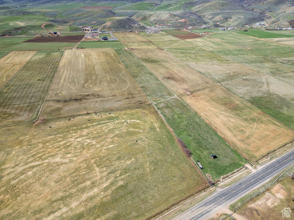 Aerial overview of property\'s location featuring rural landscape