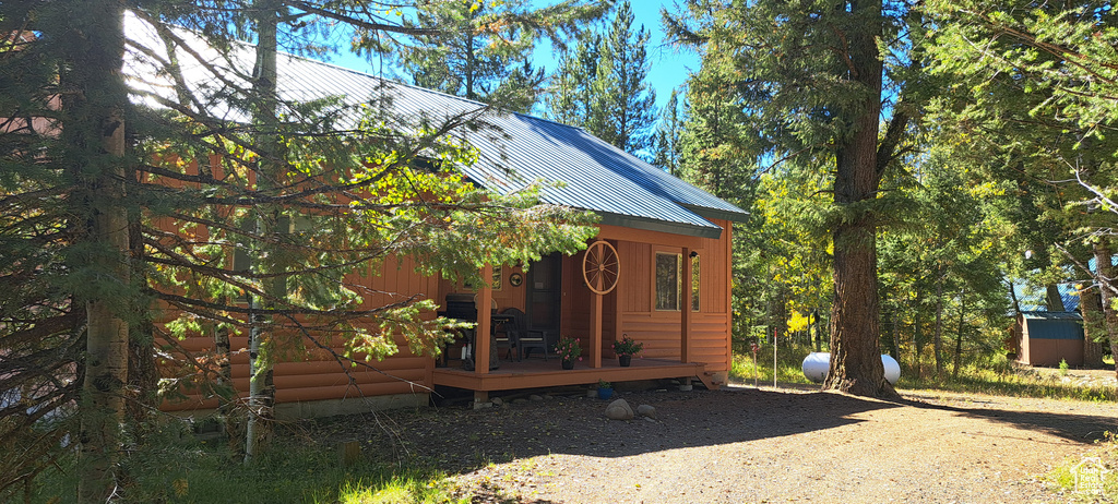 View of outbuilding