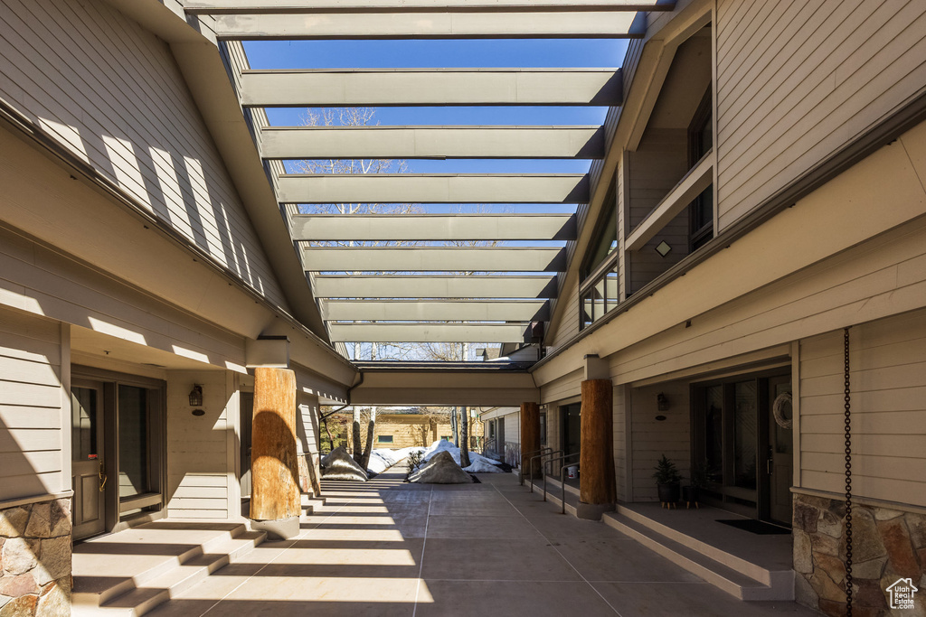 View of patio