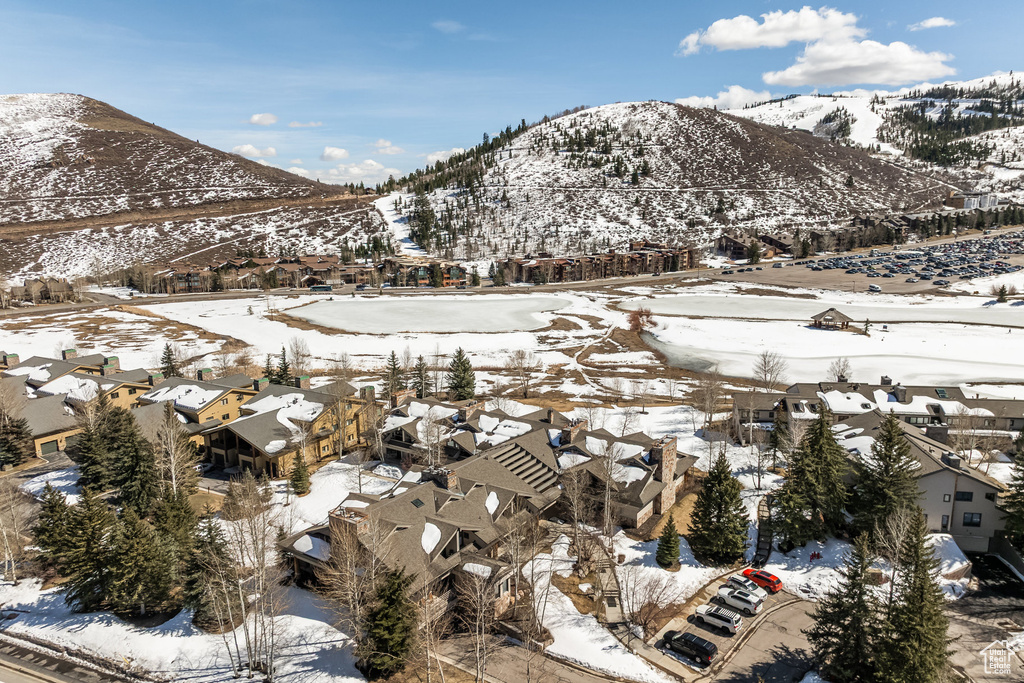 View of mountain feature with a residential view