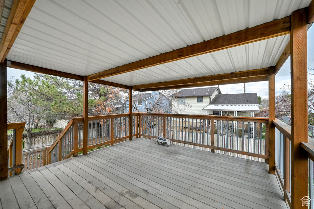 View of deck