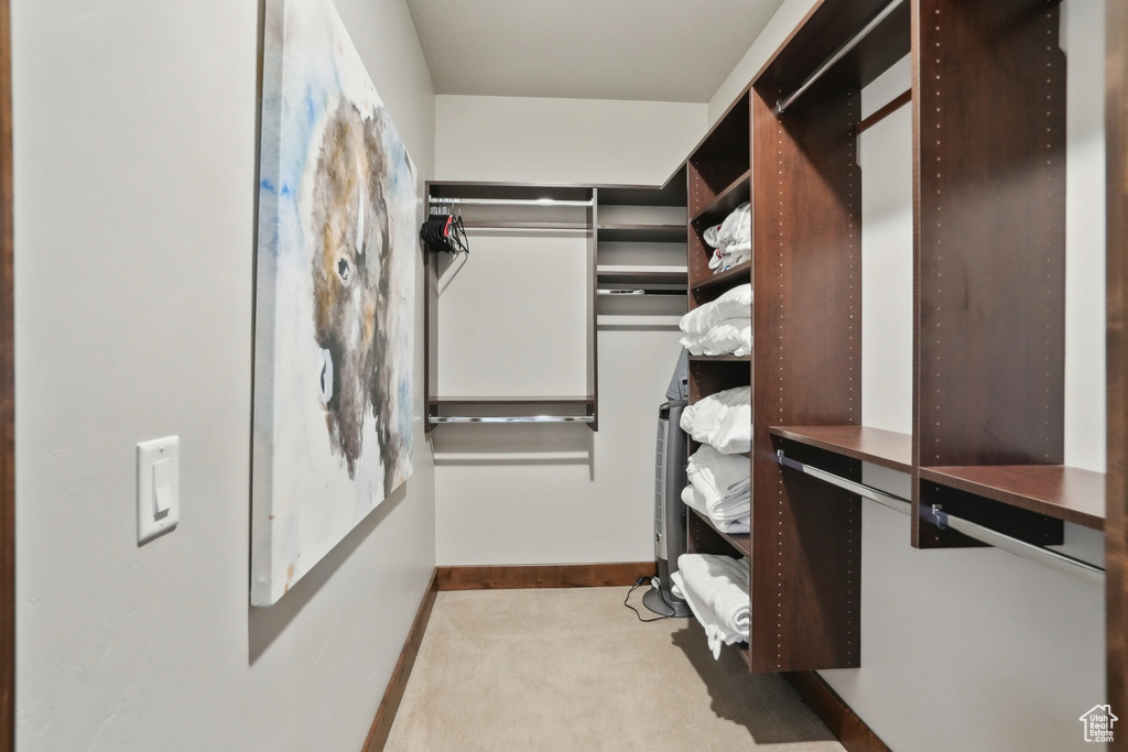 View of spacious closet