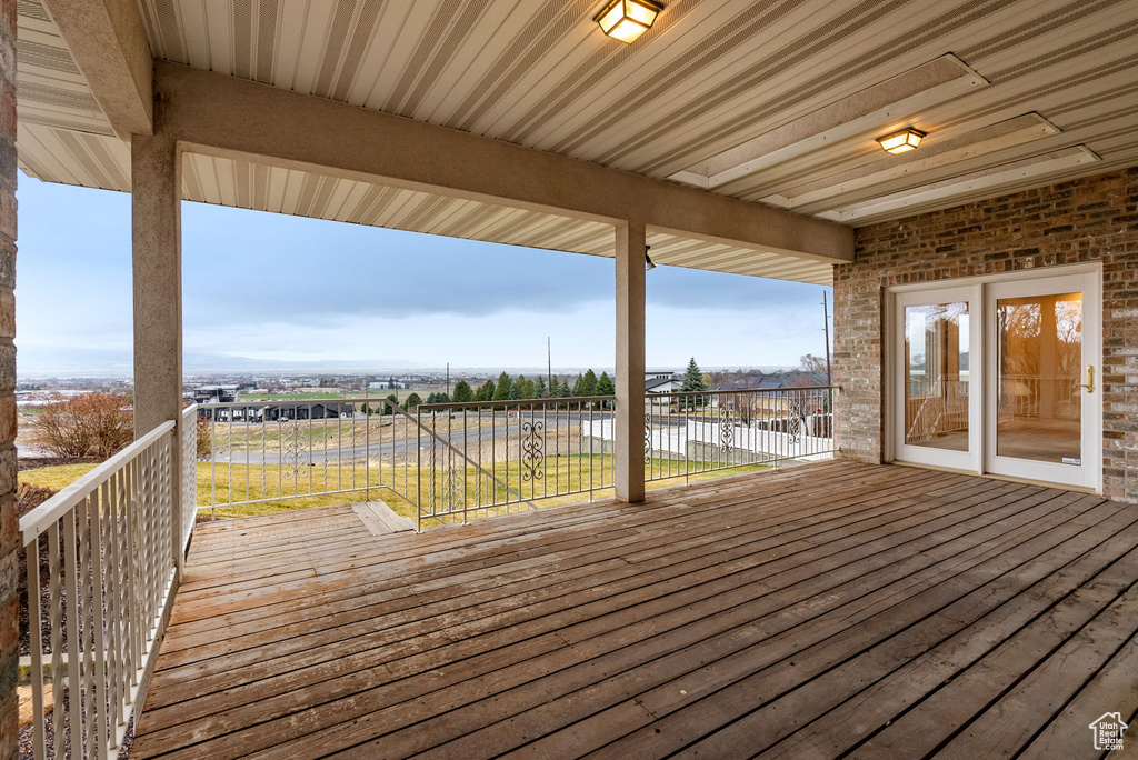 View of wooden terrace