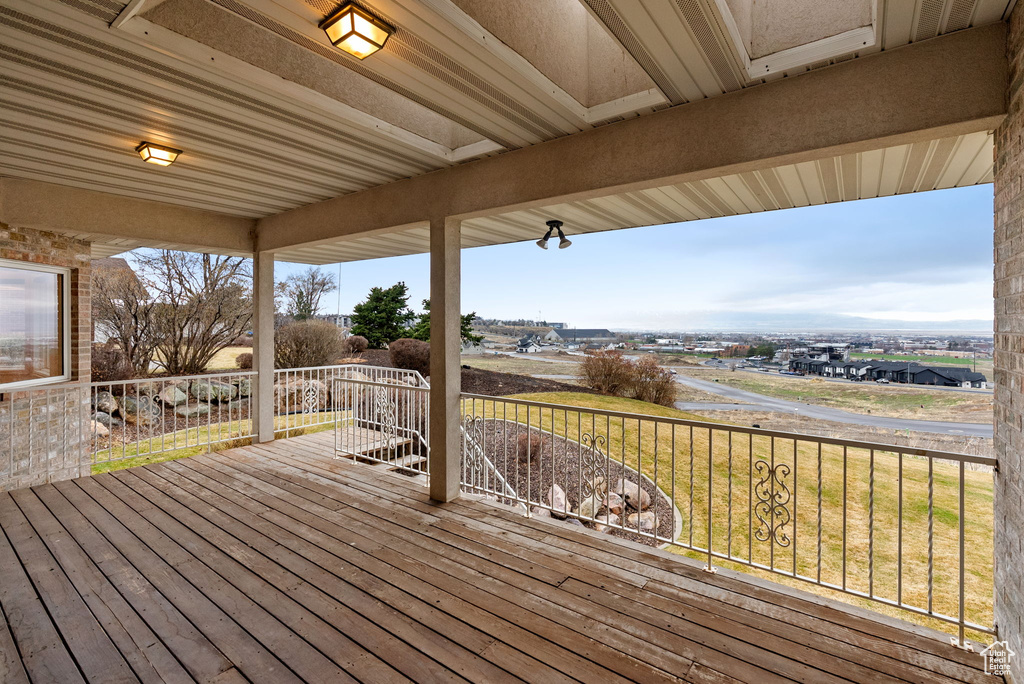 View of deck