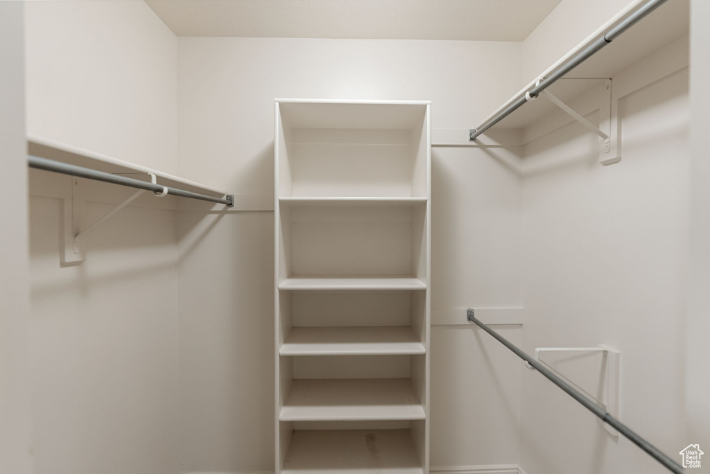 View of spacious closet