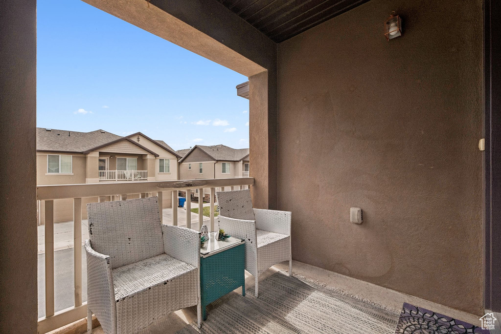 Balcony with a residential view