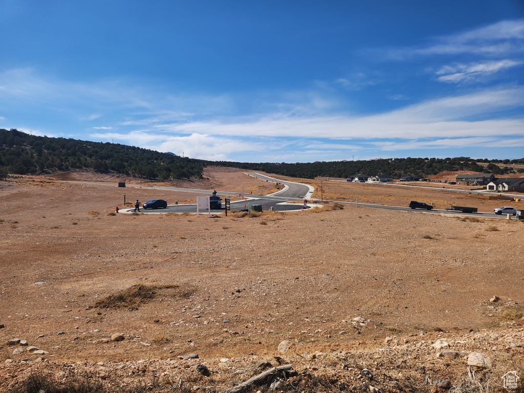 Mountain view featuring a rural view