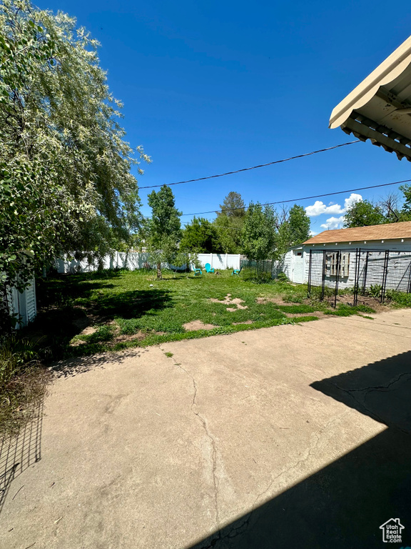 View of yard featuring a patio area
