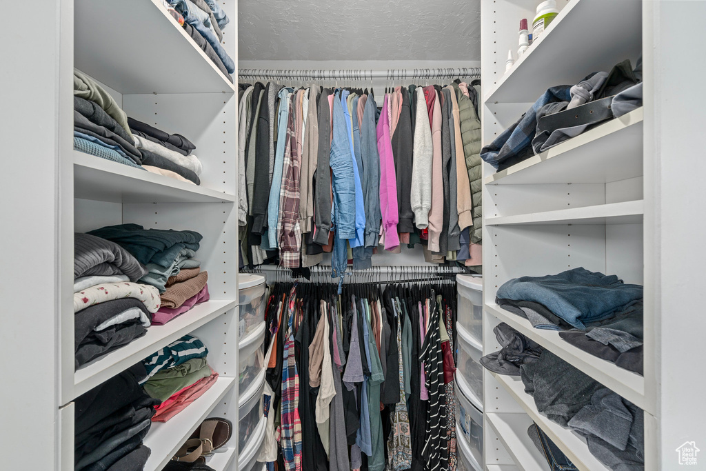 View of spacious closet