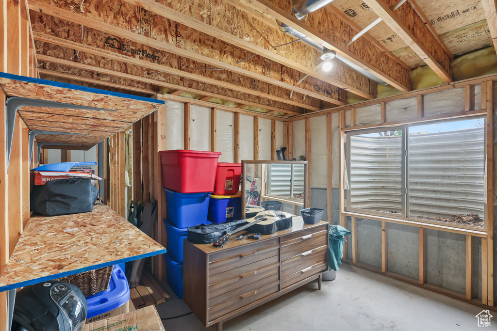 View of storage area