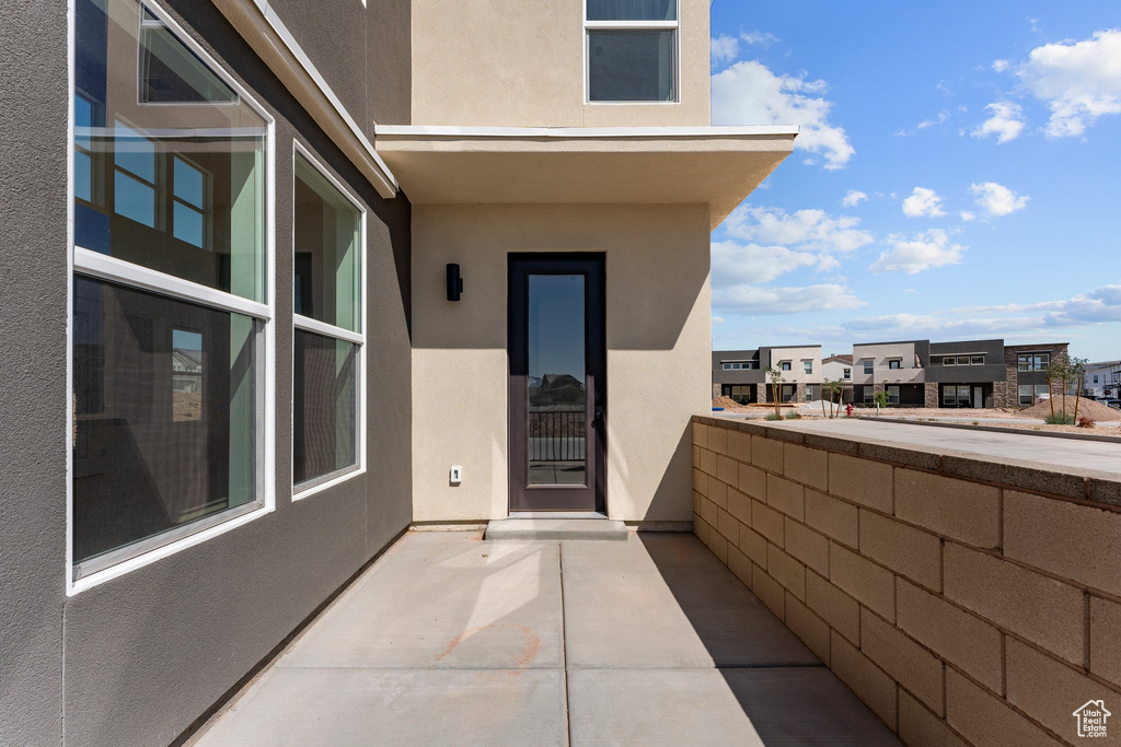 Balcony with a residential view