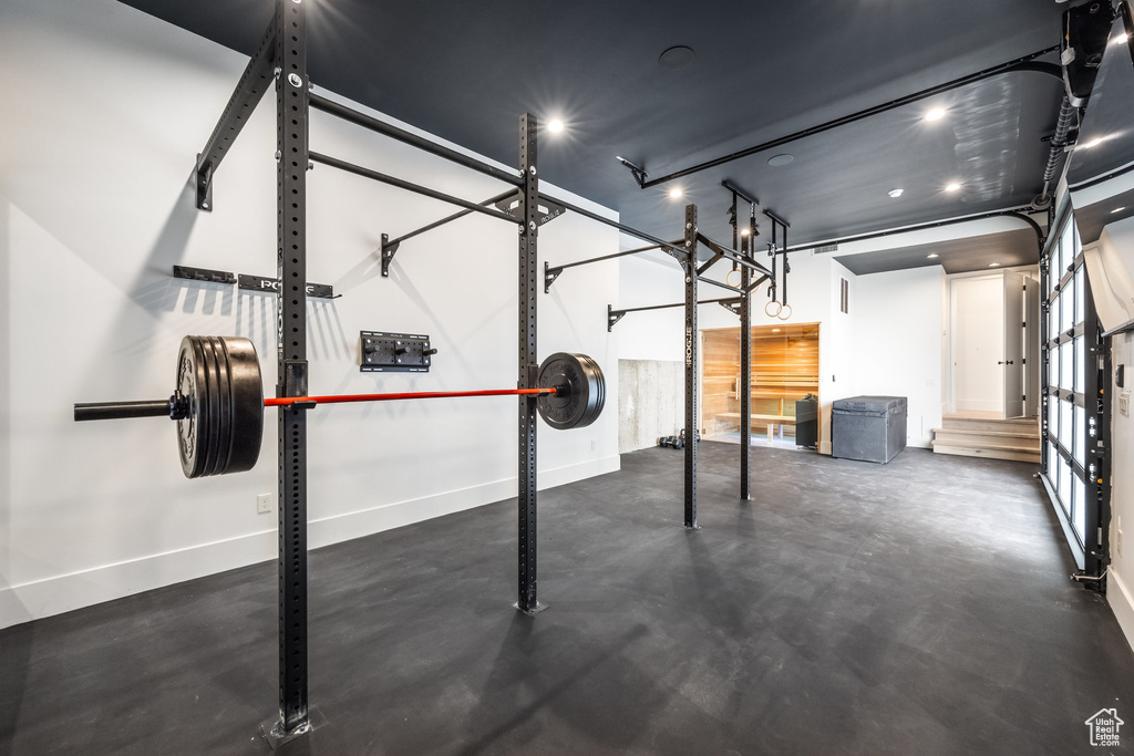 Interior space with baseboards