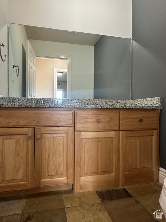 Bathroom featuring vanity