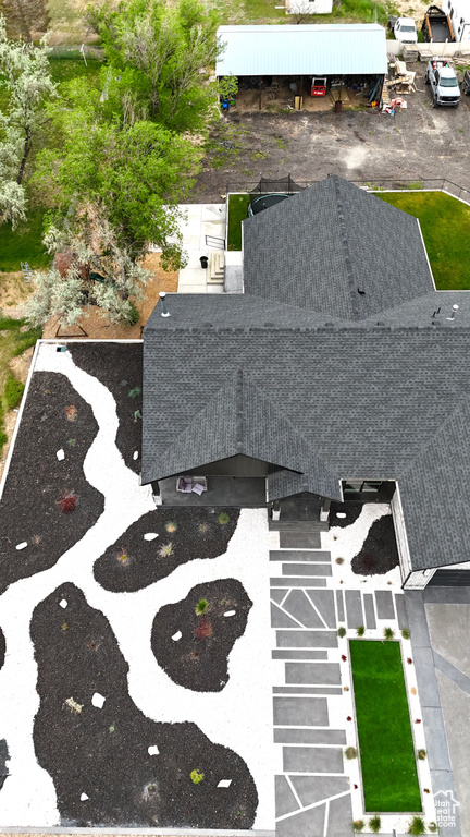 View from above of property