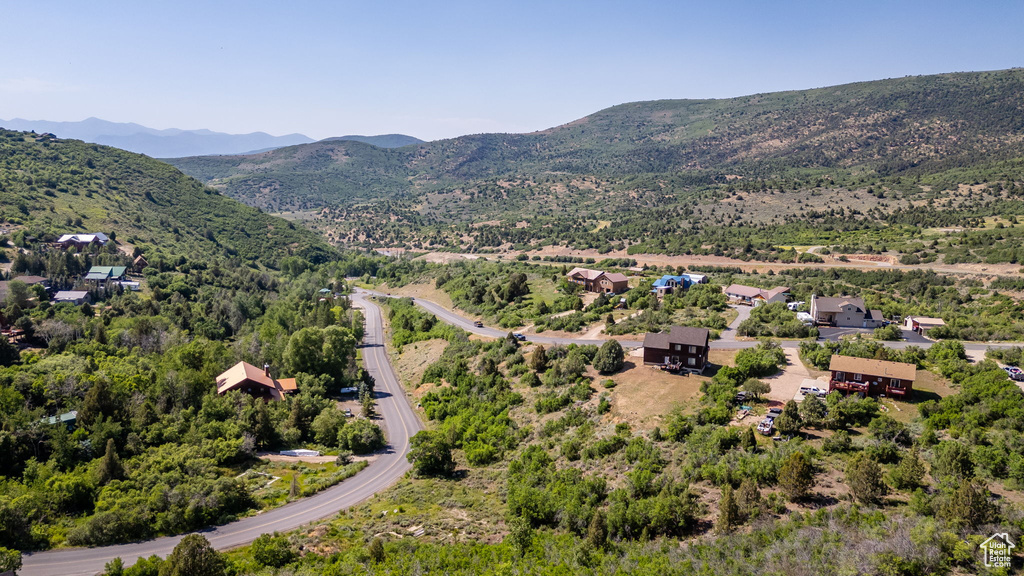 Bird\'s eye view of mountains