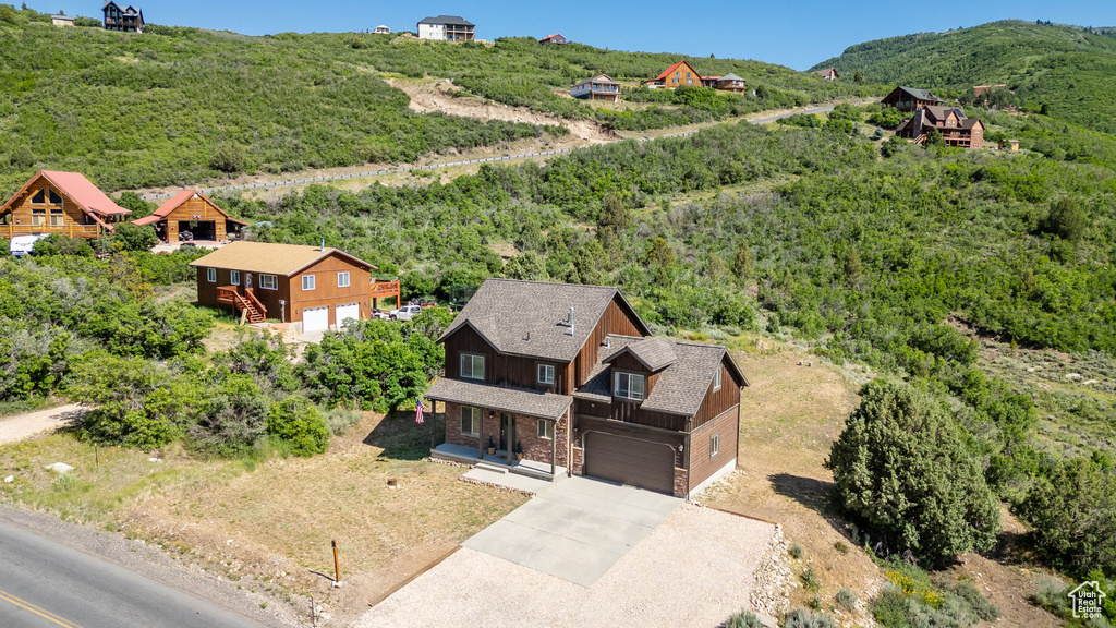 Aerial view of property and surrounding area
