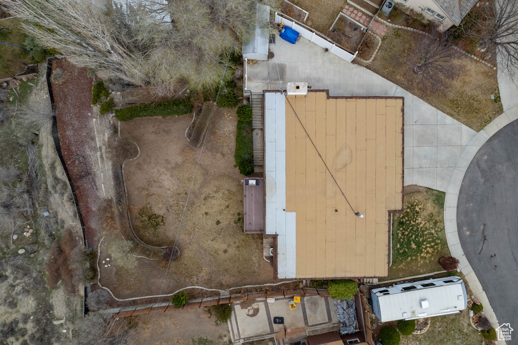 Birds eye view of property