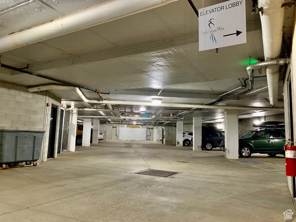 View of parking garage