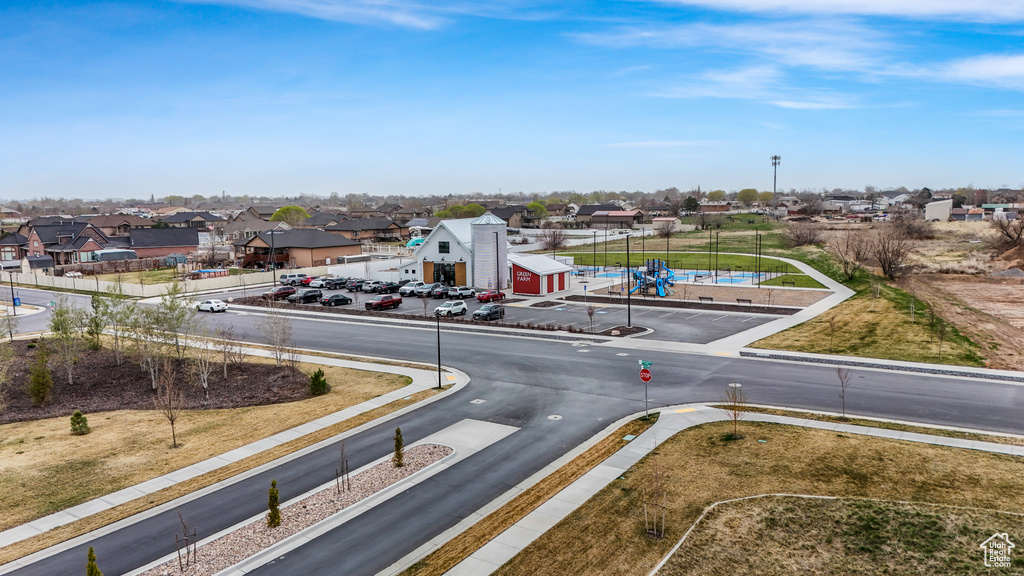 Birds eye view of property featuring a residential view
