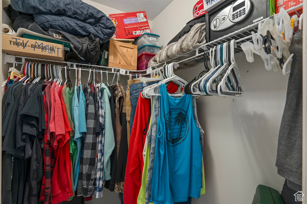 View of spacious closet