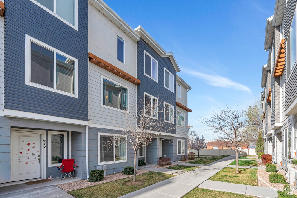 Exterior space with a residential view
