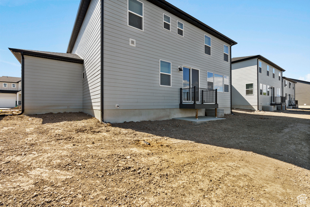 View of back of property