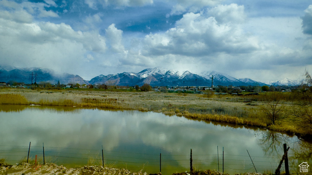 Water view featuring a mountain view